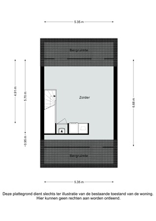 Plattegrond - Wiel Ringenslaan 77, 6373 EP Landgraaf - Wiel Ringenslaan 77 Landgraaf - Zolder 2D.jpg